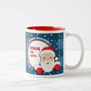 Lait pour le Père Noël. Mugs cadeaux de Noël