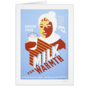 Lait pour l'énergie de chaleur WPA 1941