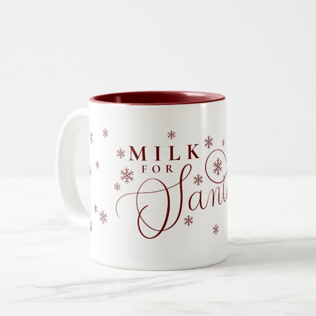 Lait Pour Père Noël Christmas Eve Mug (Devant gauche)