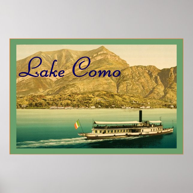 Lake Como ~ Vintage Travel Poster (Devant)
