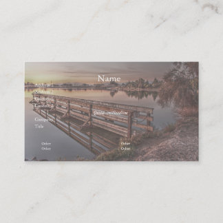 Lake Dock à Sunrise Carte de visite