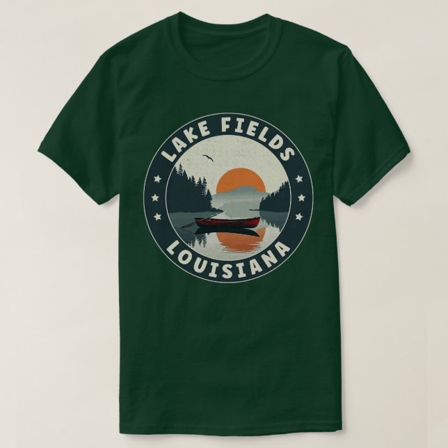 Lake Fields Louisiana Sunset TShirt (Design devant)