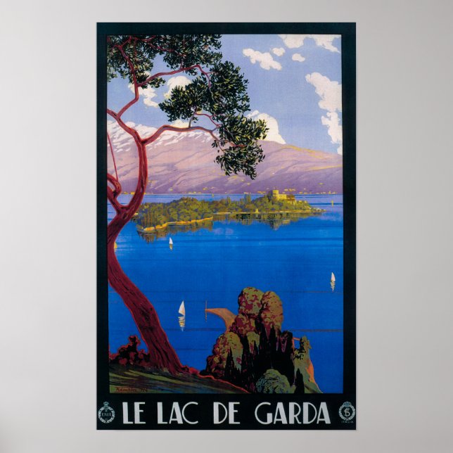 Lake Garda Travel Promotional Poster (Devant)