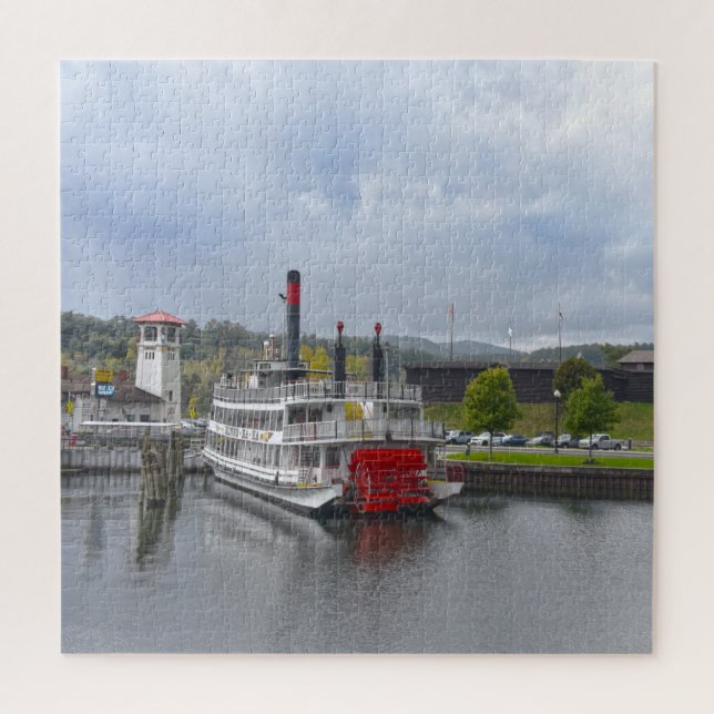 Lake George, New York, Steamship Jigsaw Puzzle (Vertical)