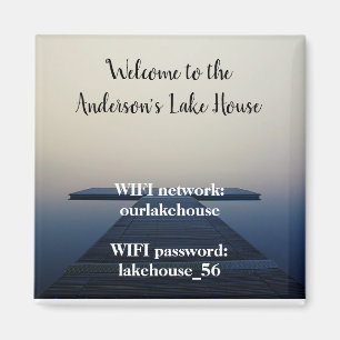 Lake House Magnet Vacances Location Wifi Mot de pa