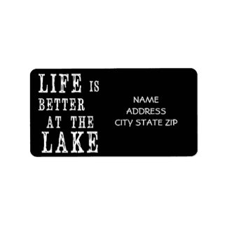 **LAKE LIFE** ÉTIQUETTE D'ADRESSE DE RETOUR POUR P
