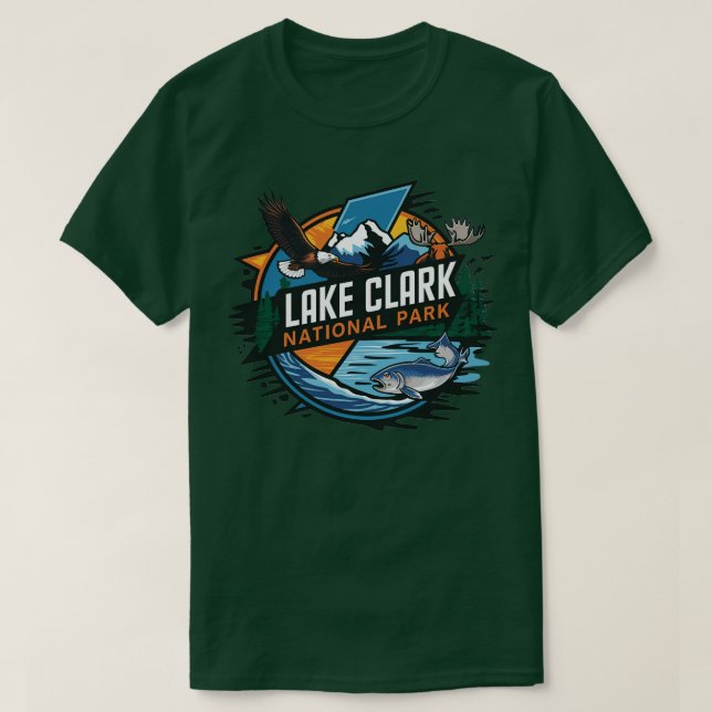 Lake National Park Wildlife TShirt (Design devant)