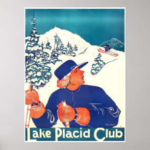 Lake Placid Club, affiche de ski