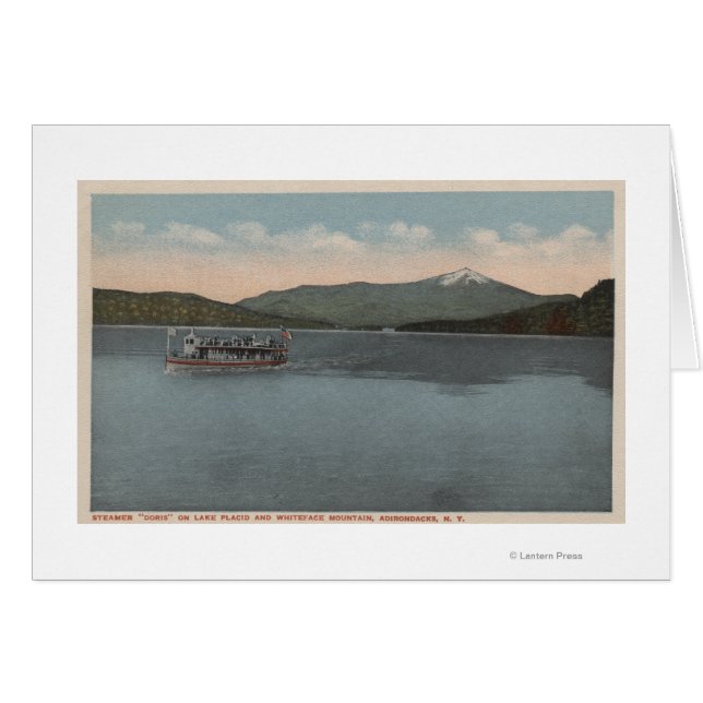 Lake Placid, New York - Vue sur Steamer Doris (Devant horizontal)