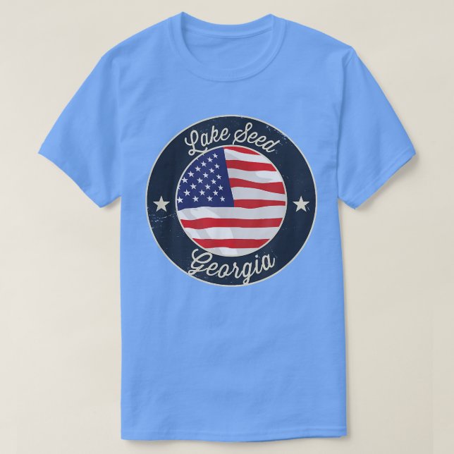 Lake Seed - T-shirt souvenir de Géorgie patriotiqu (Design devant)