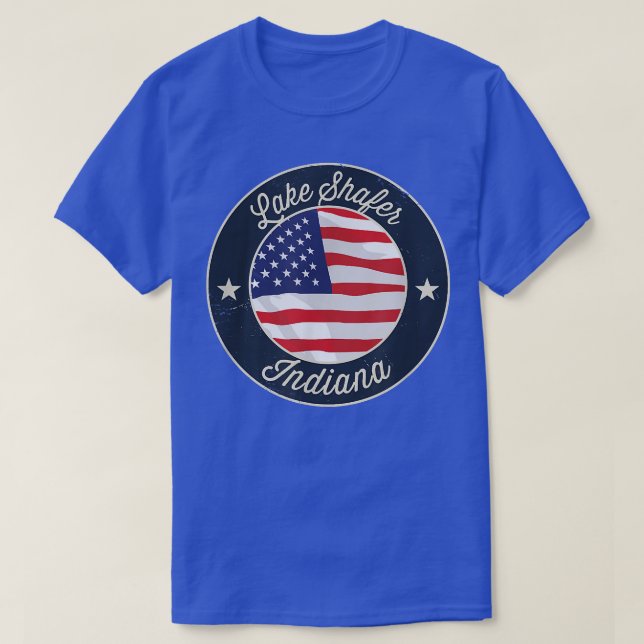 Lake Shafer - T-shirt souvenir Indiana patriotique (Design devant)