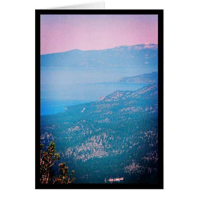 Lake Tahoe Mist - Chanson de Sol. Carte de voeux 5 (Devant)
