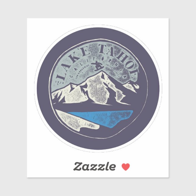 Lake Tahoe Vinyl Sticker (Feuille)