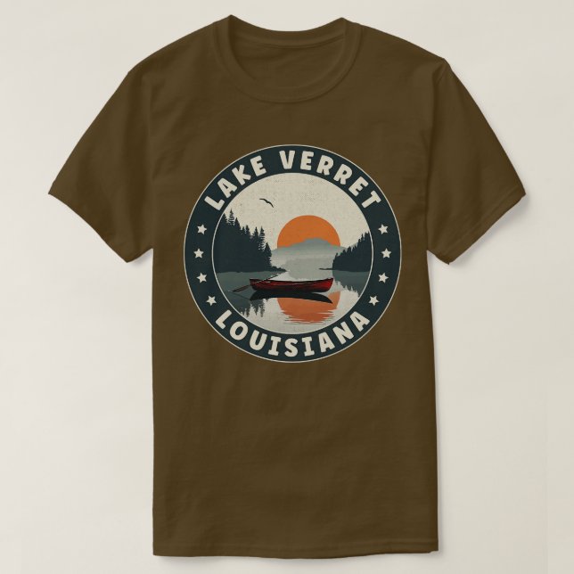 Lake Verret Louisiana Sunset TShirt (Design devant)