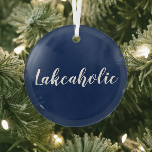 Lakeaholic Ornement en verre de la marine de Lak