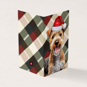 Lakeland Terrier Carte de Noël Jour Férié