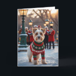 Lakeland Terrier Chien de Noël Carte de voeux<br><div class="desc">Vivez un tourbillon de vacances amusant avec ce chien de Noël de conception ludique! Plein d'énergie festive,  il capture la joie de la saison avec un thème fantasque et chaleureux,  parfait pour répandre la joie.</div>