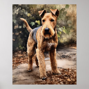 Lakeland Terrier Dog Art Imprimer Poster