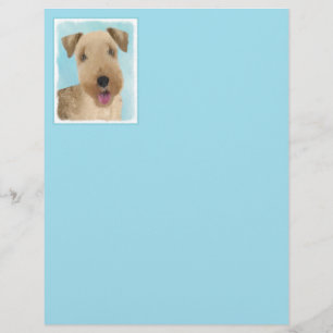 Lakeland Terrier Peinture - Cute Original Chien Ar
