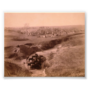 Lakota Tipi Camp Photo Élargissement