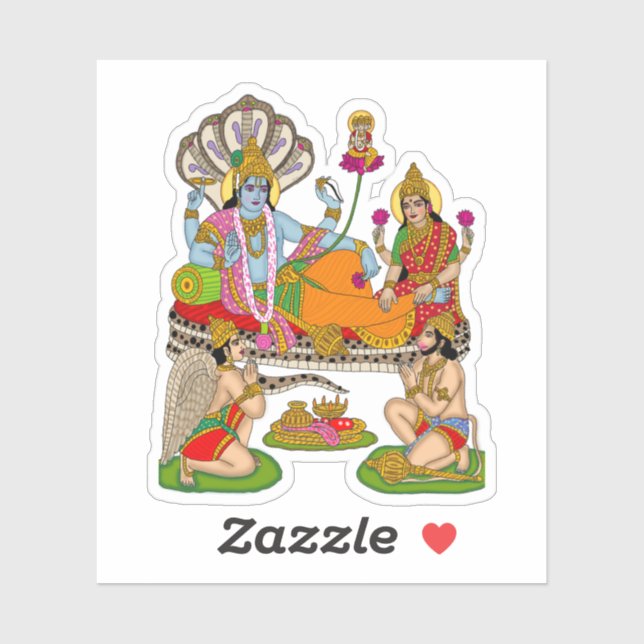 Lakshmi Narayan Sticker (Feuille)