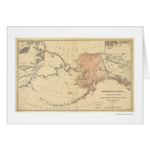 L'Alaska a cédé par la carte 1867 de la Russie
