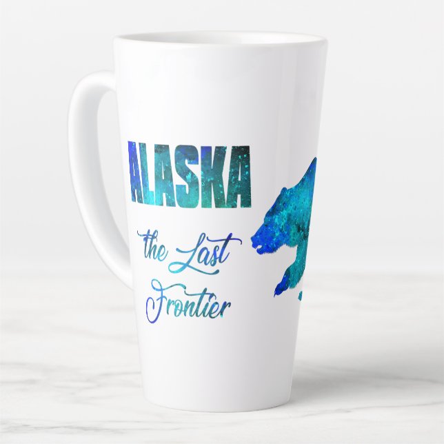 L'Alaska la Dernière Frontière - 17 oz.Latte Mug (Angle gauche)