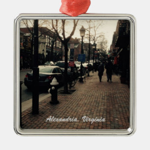 L'Alexandrie, ornement de Noël de photo de rue de