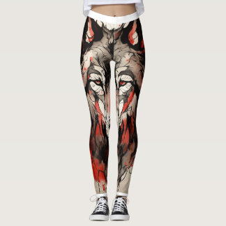 L'allure de Bloody Fox Logo sur Leggings