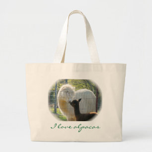 L'alpaga embrasse le sac