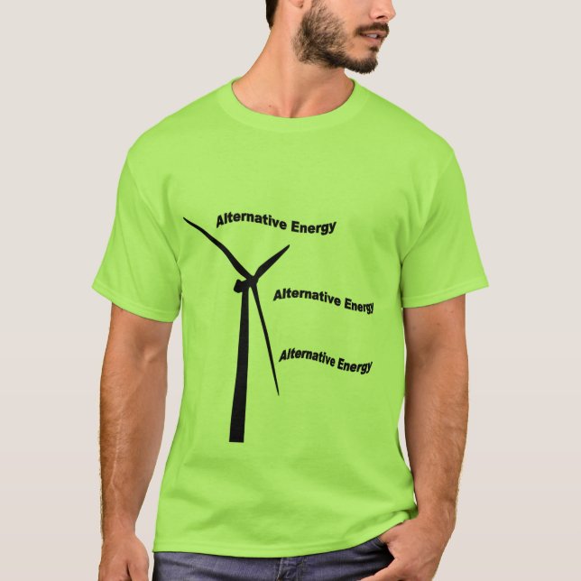 L'alternative Énergie-vont T-shirt vert (Devant)