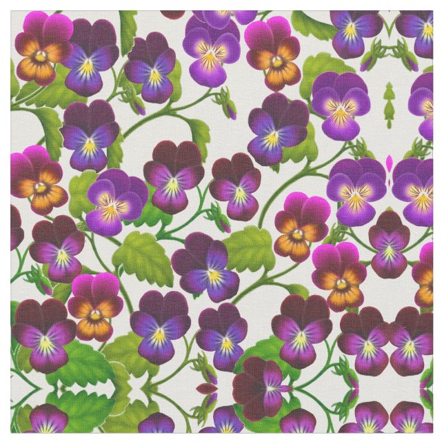 L'alto de pensée de jardin fleurit le tissu (Fermer)
