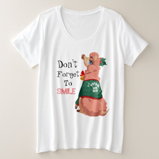 lama à Noël (Design devant)