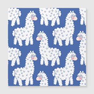 Lama alpaca, motif vintage