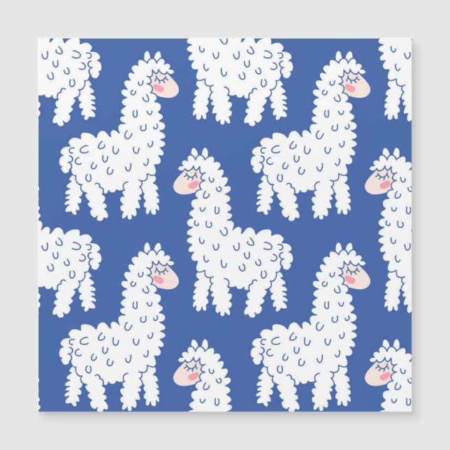 Lama alpaca, motif vintage (Devant)