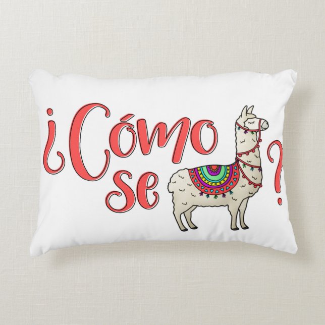 Lama de Se de Cómo de ¿ ? Coussin de lama (Devant)