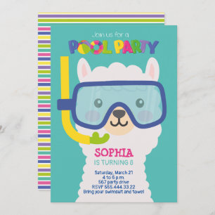 LAMA POOL PARTI INVITATION