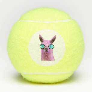 Lama rose frais ! Balles de tennis