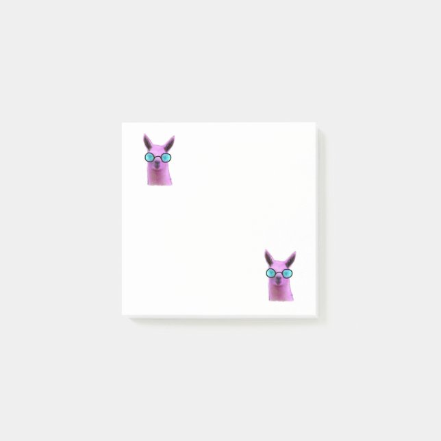 Lama rose frais ! Notes de post-it (Devant)