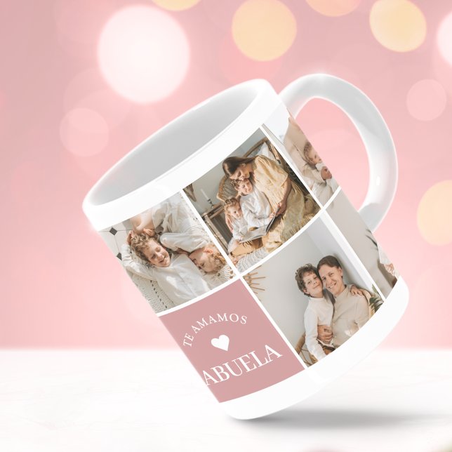 L'Amamos Abuela Photo Personnalisée Café Mug (Créateur téléchargé)