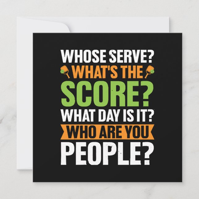 L'amateur de pickleball The Score (Devant)