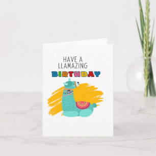 Lamazazing Puns Carte Anniversaire
