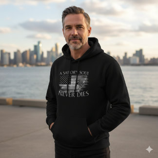 L'âme d'un marin ne meurt jamais | Sweat à capuche