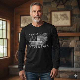 L'âme d'un marin ne meurt jamais T-shirt nautique 