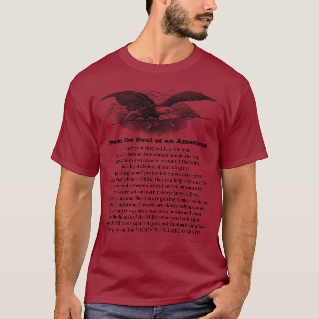 L'âme d'un T-shirt américain (Devant)