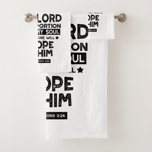 Lamentations 3:24 Le Seigneur est Ma Part Quotes (En situation)
