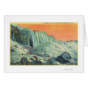 L'Américain tombe en hiver avec le coucher du