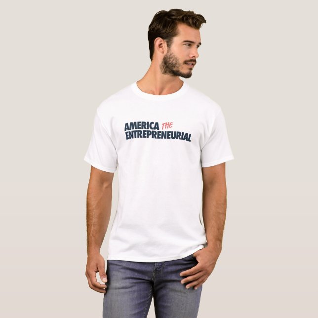 L'Amérique du T-Shirt entrepreneurial (Devant entier)