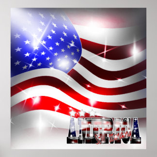 L'Amérique est toujours debout 9/11 Poster commémo