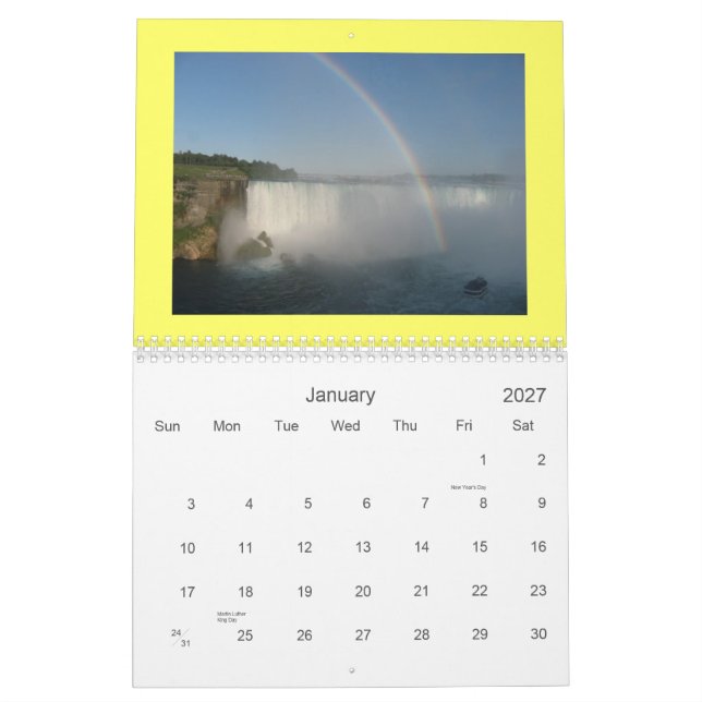 L'Amérique le beau calendrier 2010 (Jan 2027)